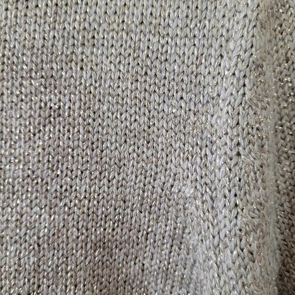 J. Jill Zinc Shimmer High-Low Crew Neck Sweater - Picture 4 of 10